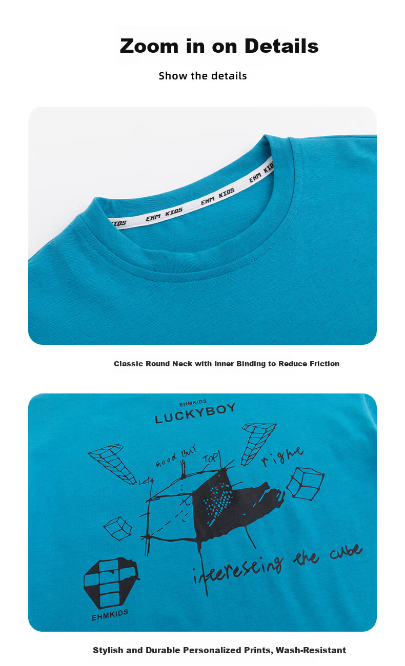 Little Elephant Ham Boys' Short Sleeve T-Shirt Summer 2026 New Cotton Pink 160 cm 7