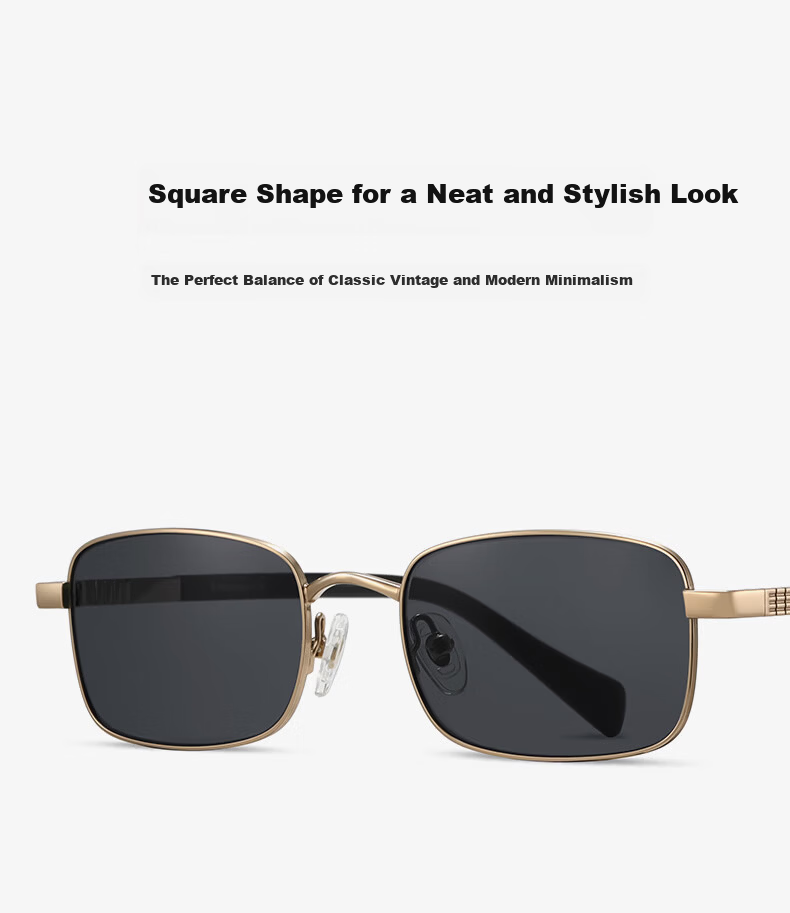 ROUPAI New Classic Aviator Sunglasses Titanium Temples Glass Lens Unisex Fashion Trendy Eyewear 2