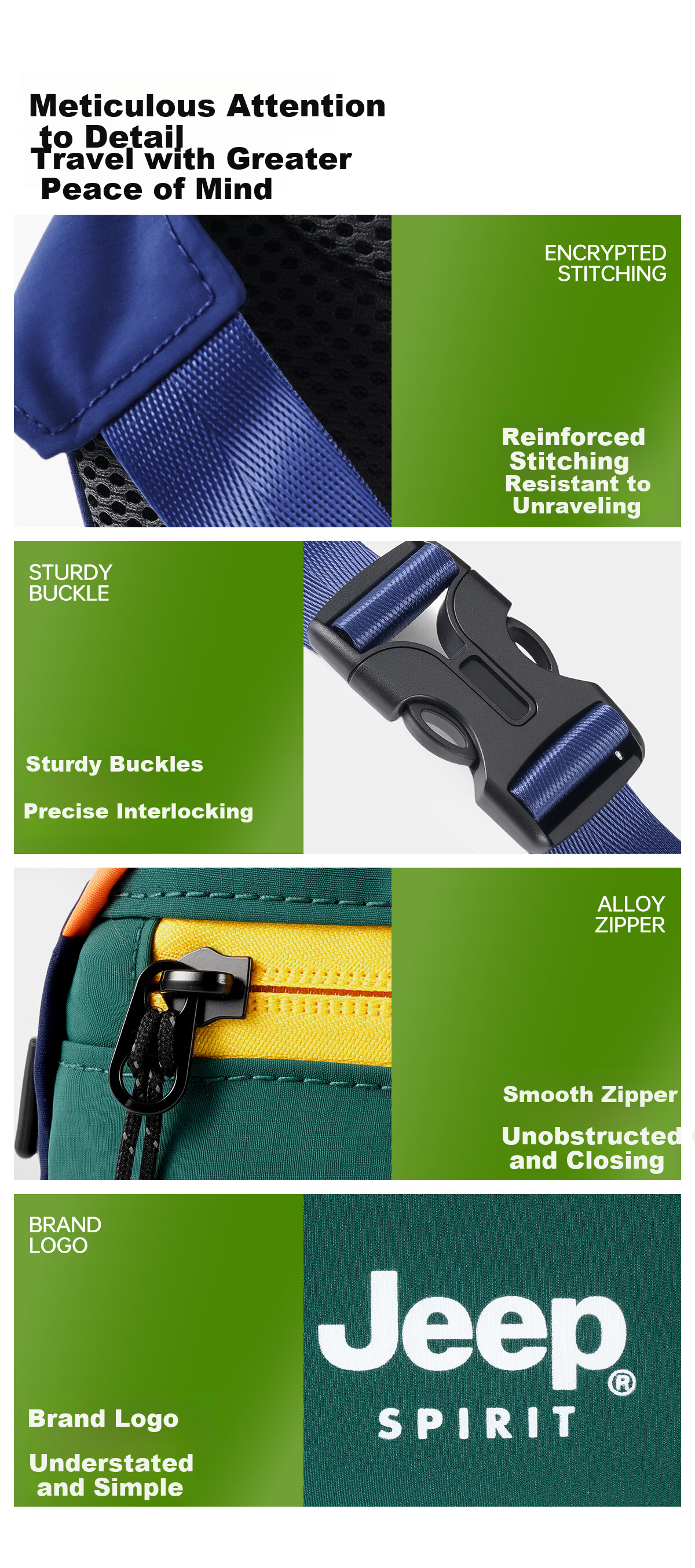 JEEP SPIRIT Outdoor Lightweight Chest Bag Men Outdoor Cycling Crossbody Bag Women Single Shoulder Sports Waist Bag Casual Small Phone Commuter Bag 16