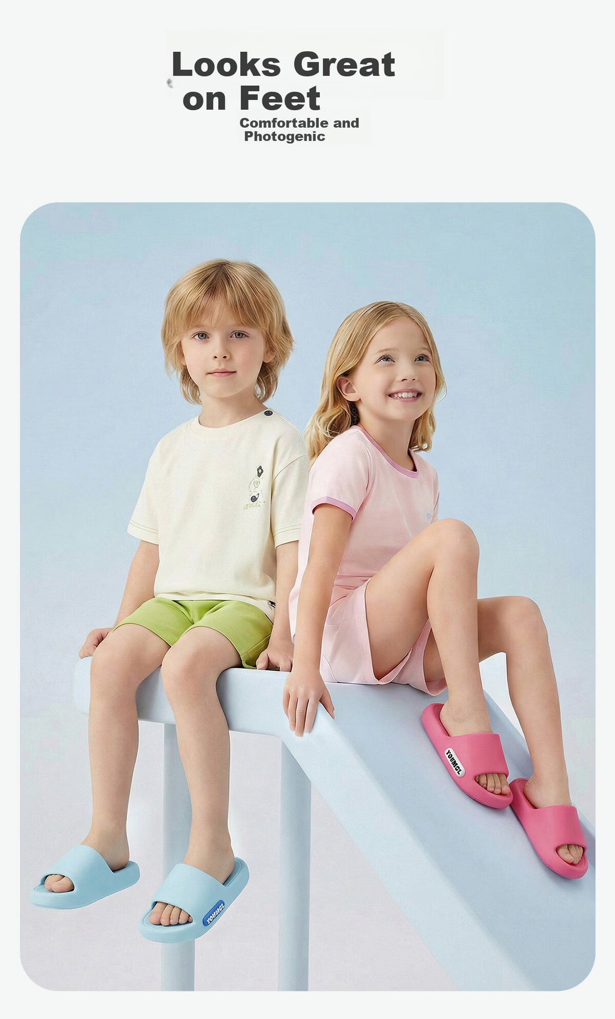 Runrouka Capybara Children's Slippers Girls Summer 2026 New Indoor Home Non-Slip Thick Sole Sandals Boys 10