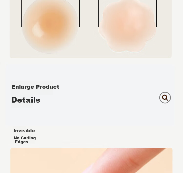 Jingshuran JD Private Label Shu Invisible Silicone Anti-Sweat Invisible Nipple Covers Round Skin Color 5 Pairs 10