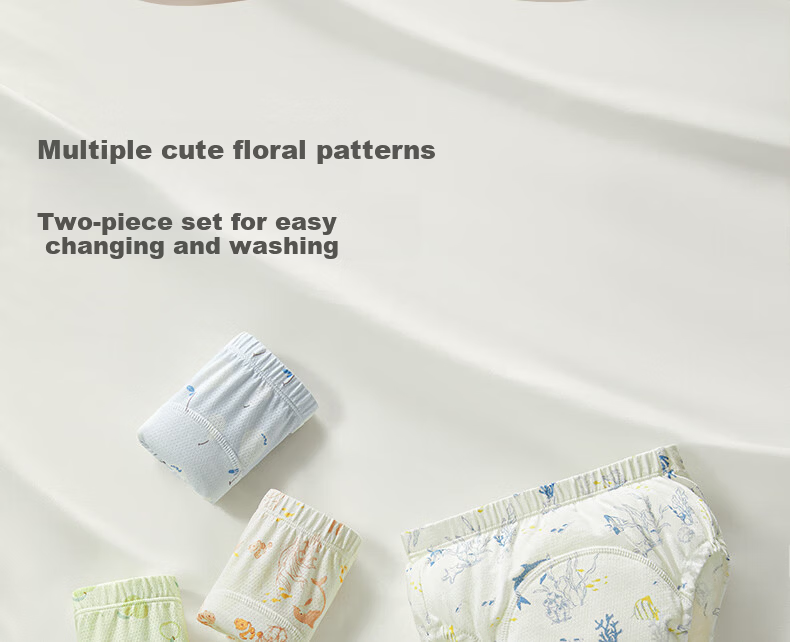October Crystals Toilet Training Pants Unisex Baby Breathable Diaper Pants Washable Potty Training Underwear Toddler Pull-Ups 24
