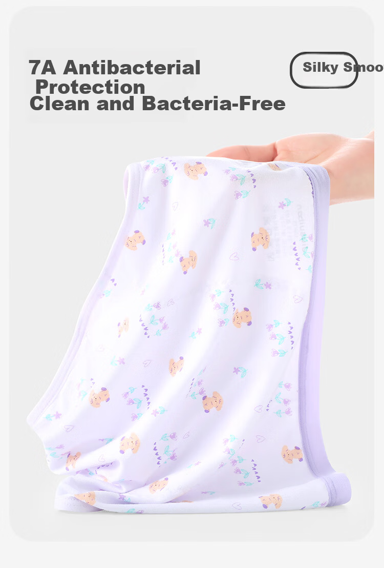 Jiusuiban 95% Cotton Girls' Menstrual Underwear, Three-Layer Leak-Proof Antibacterial Period Shorts for Girls 3