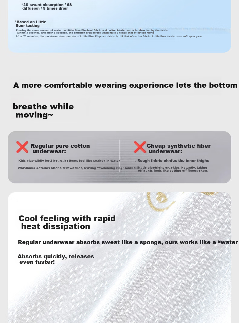 Langsha Boys' Underwear Children's Summer Thin Ice Silk 10A Antibacterial Boxer Shorts for Older Boys 4
