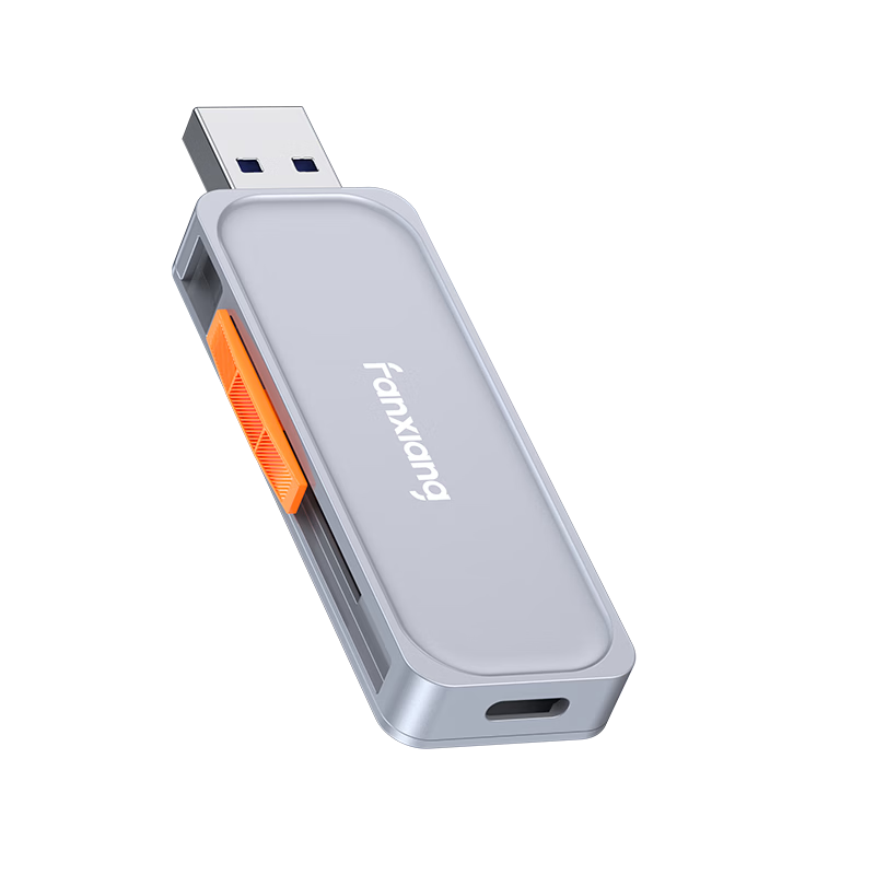 FANXIANG 256GB USB 3.2 Type-C Dual Interface SSD Flash Drive F901 500MB/s Business Car Large Capacity Universal USB Drive for Mobile and PC