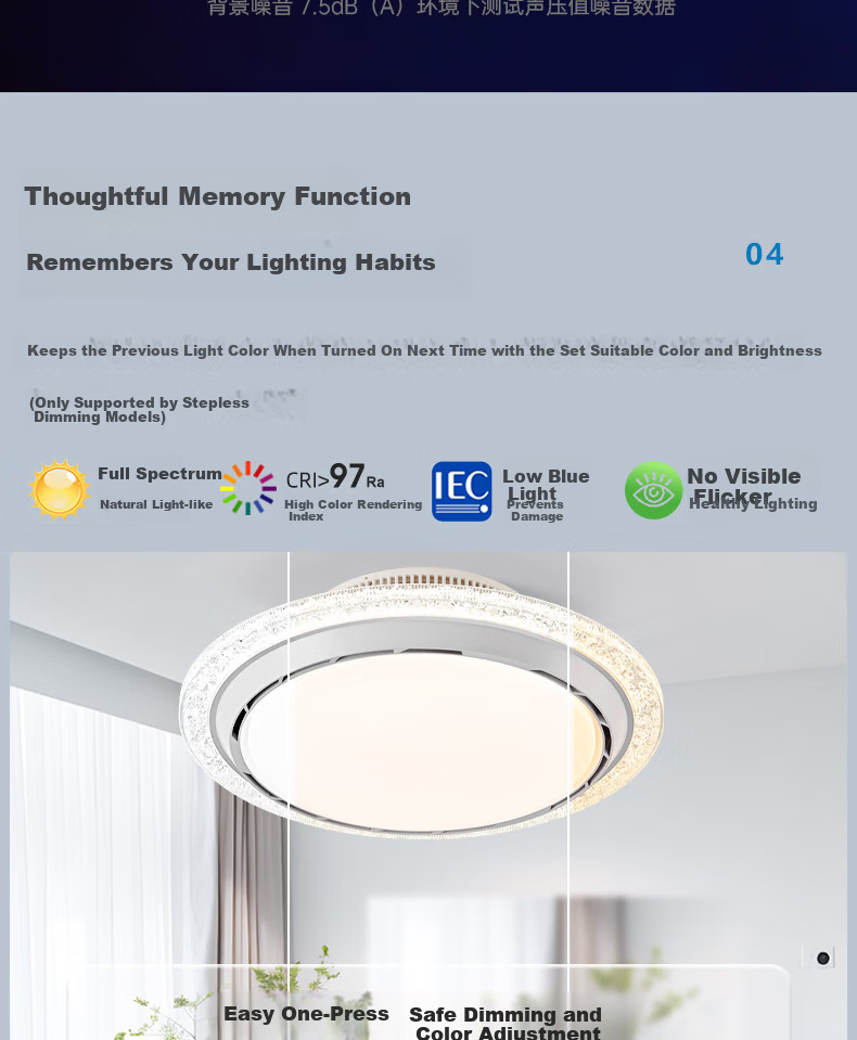Airmate [With Installation] 360-Degree Ceiling Fan Light Integrated 2026 New Model Bedroom Eye Protection Dining Room Variable Frequency High Wind Power 10