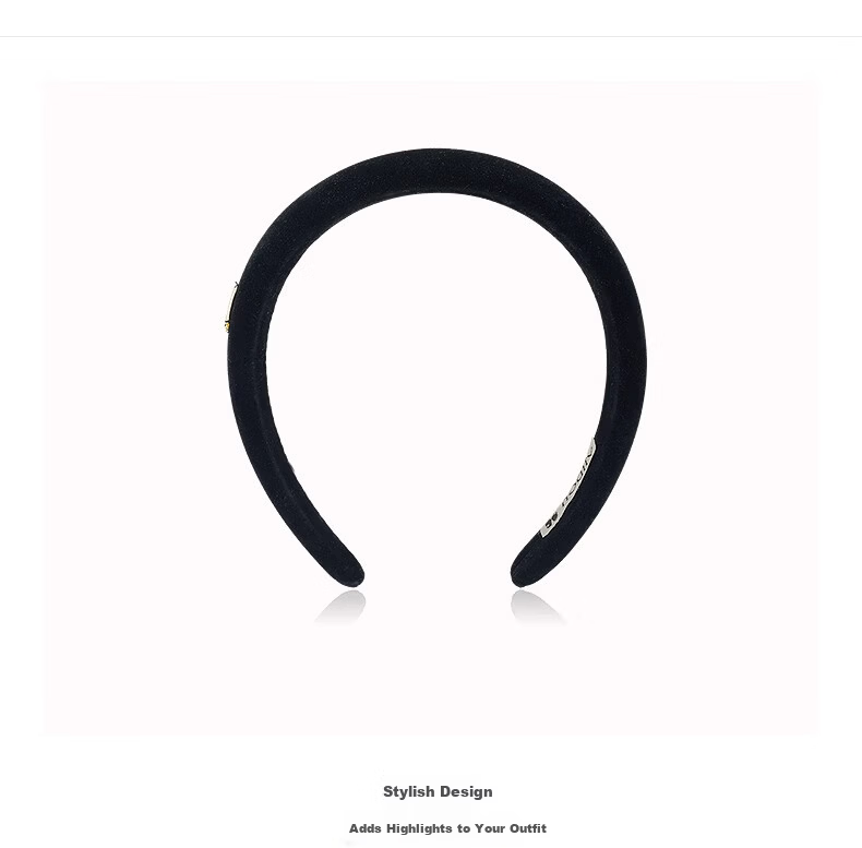 Aji Bean French Hepburn Style High Crown Vintage Luxury Hairband Purple 2