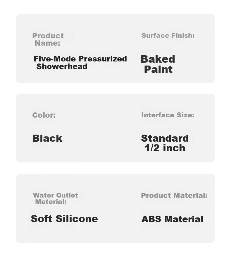 JROR [Germany] High-Pressure Single Spray Shower Head Bathroom Super Strong Water Flow Thermostatic Filtered Shower Head 16