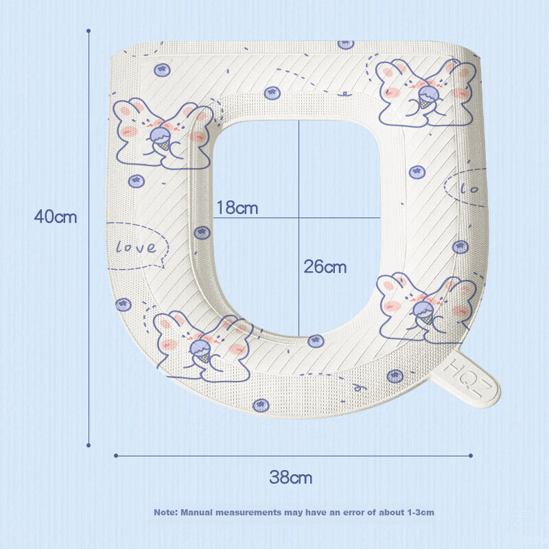 Liomirror EVA Waterproof Toilet Seat Cushion Thickened Washable Home Winter Toilet Seat Cover