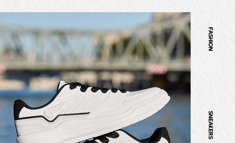 361° Yuhang Casual Men's Shoes Summer Breathable White Thick-Soled Versatile Sports Sneakers Board Shoes Men 672616620-1 10