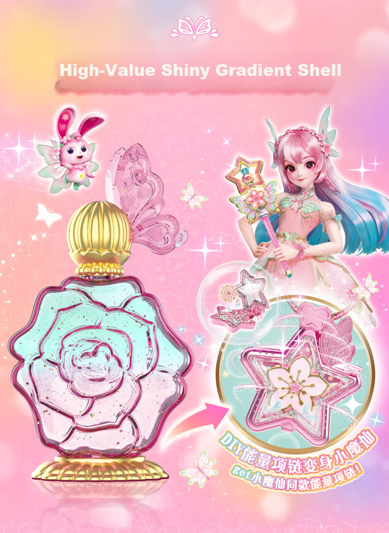 AULDEY Balala Little Magic Fairy Energy Necklace Summer Letong Blind Box DIY Children's Toy Girl Role Play Birthday Gift 3