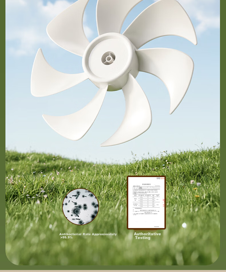 AUX DC Inverter Floor Fan Quiet Home Standing Fan Stepless Speed Adjustable Energy-Saving Air Circulation Fan Dual-Use Table and Floor Fan FS30-2501 6