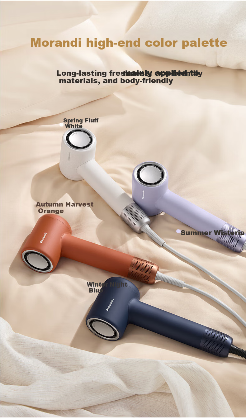 Panasonic High-Speed Hair Dryer Home Quiet Negative Ion Damage-Free Children's Low Noise Quick Drying Gift Box EH-NE8A 13