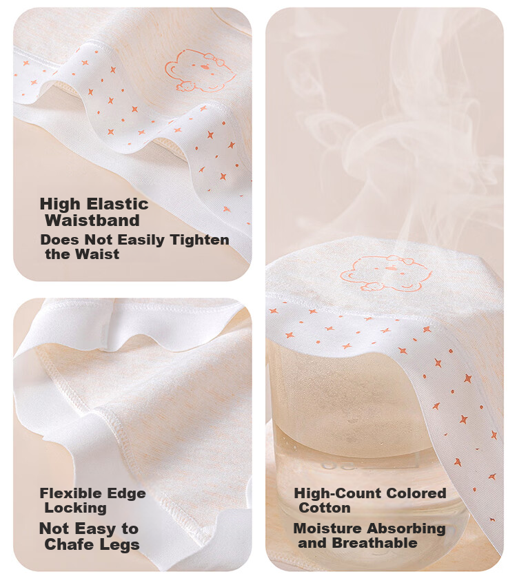 Hodo Girls' Pure Cotton Triangle Underwear Children's Big Girls All Cotton Antibacterial Triangle Shorts 10A 13
