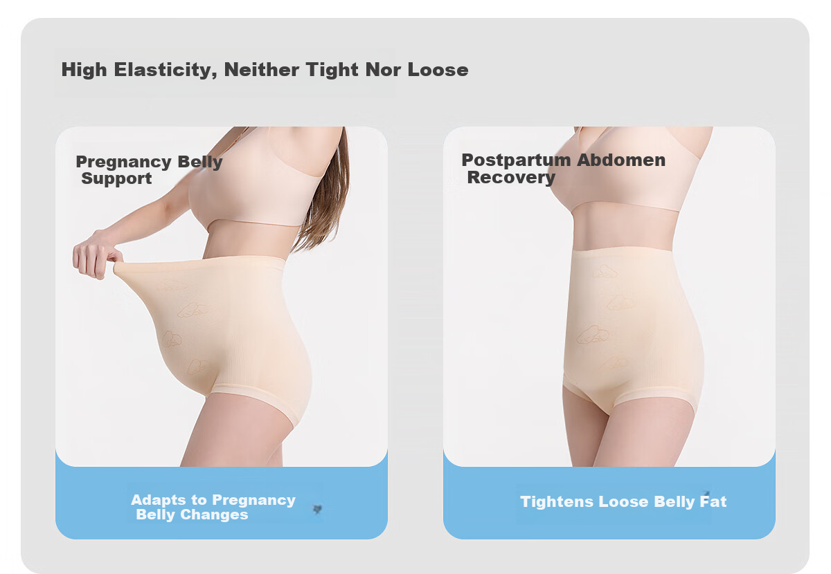 JOYNCLEON Maternity High-Waist Seamless Pregnancy Underwear 3-Pack XL Jnk198359 11