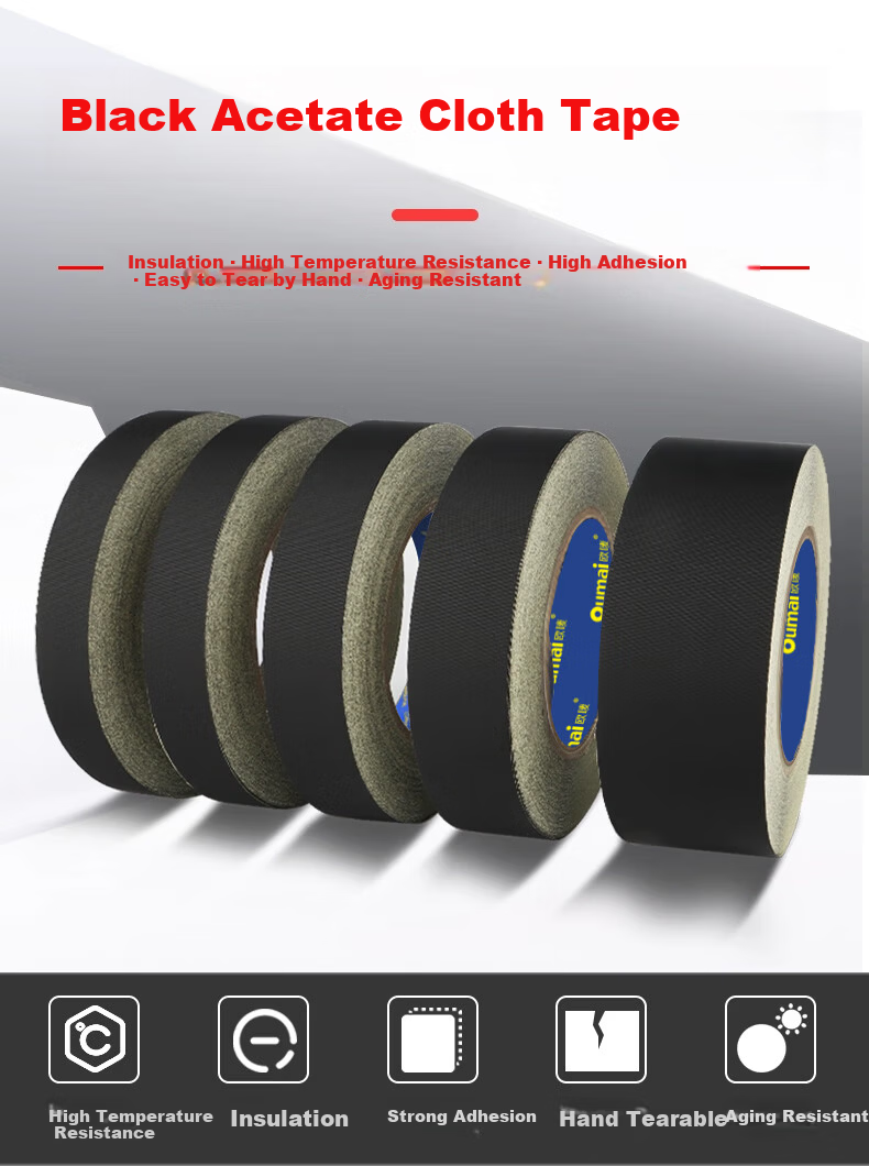 Oumai Acetate Cloth Tape High Temperature Resistant Insulation Tape for LCD Screen Flex Cable Bundling High Adhesive Electrical Tape 15mm x 30m 1 Roll 1