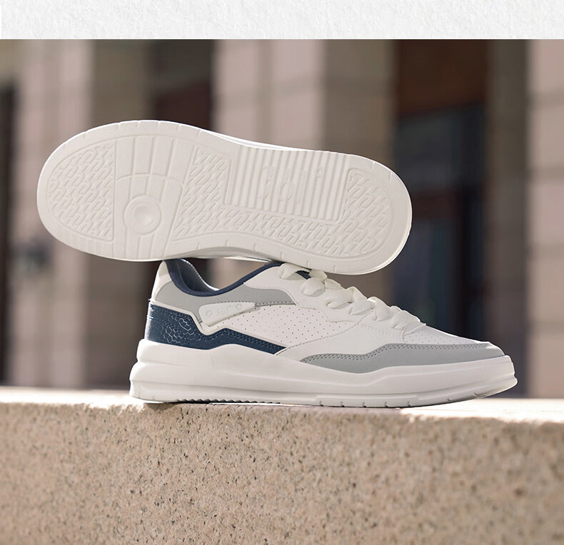 361° Yuhang Casual Men's Shoes Summer Breathable White Thick-Soled Versatile Sports Sneakers Board Shoes Men 672616620-1 36