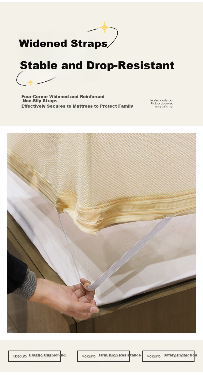 MUJI Baby Safety Playpen Mosquito Net Frame 1.8×2m Bed Three-Door with Reinforced Frame 4