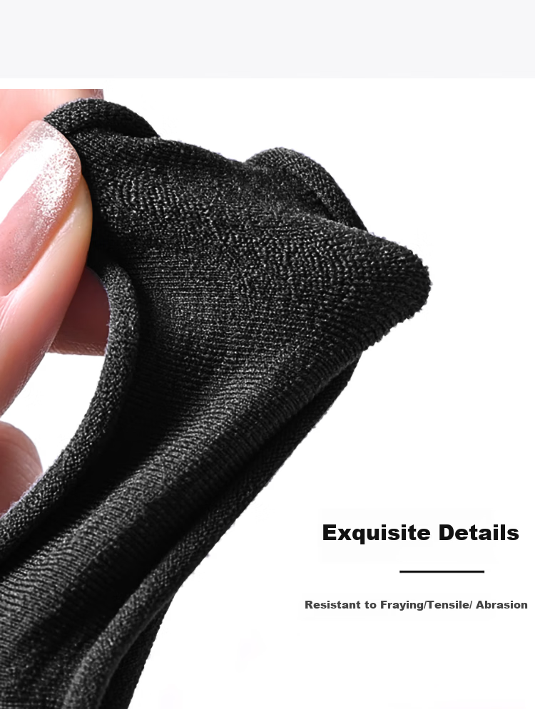 MEIFUYU Black High Elasticity Four-Strand Thin Hair Ties Hair Bands 30 Pieces Elastic Hair Bands WH7232 5