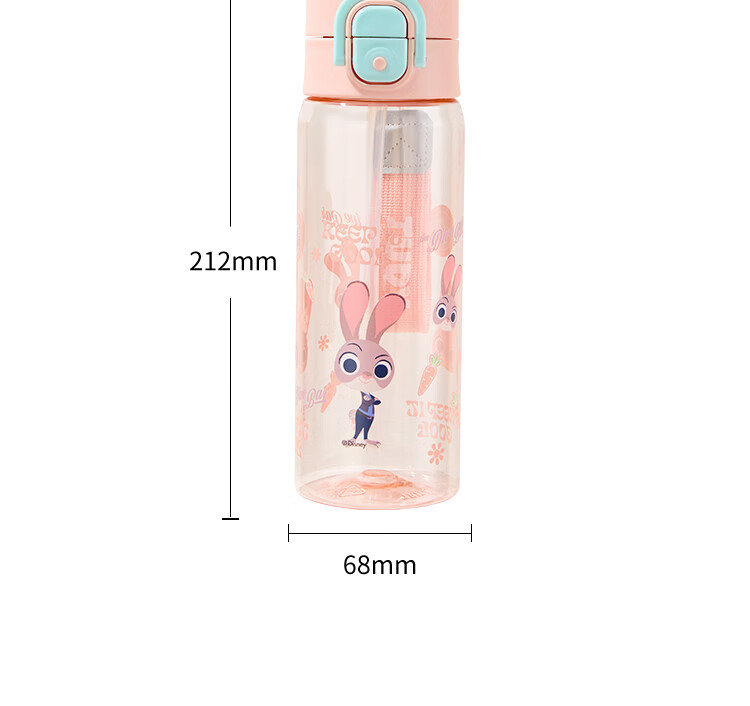 Disney Kids Water Bottle 3-6 Years Old Kindergarten Toddler Straw Cup Primary School Direct Drinking Water Bottle 12