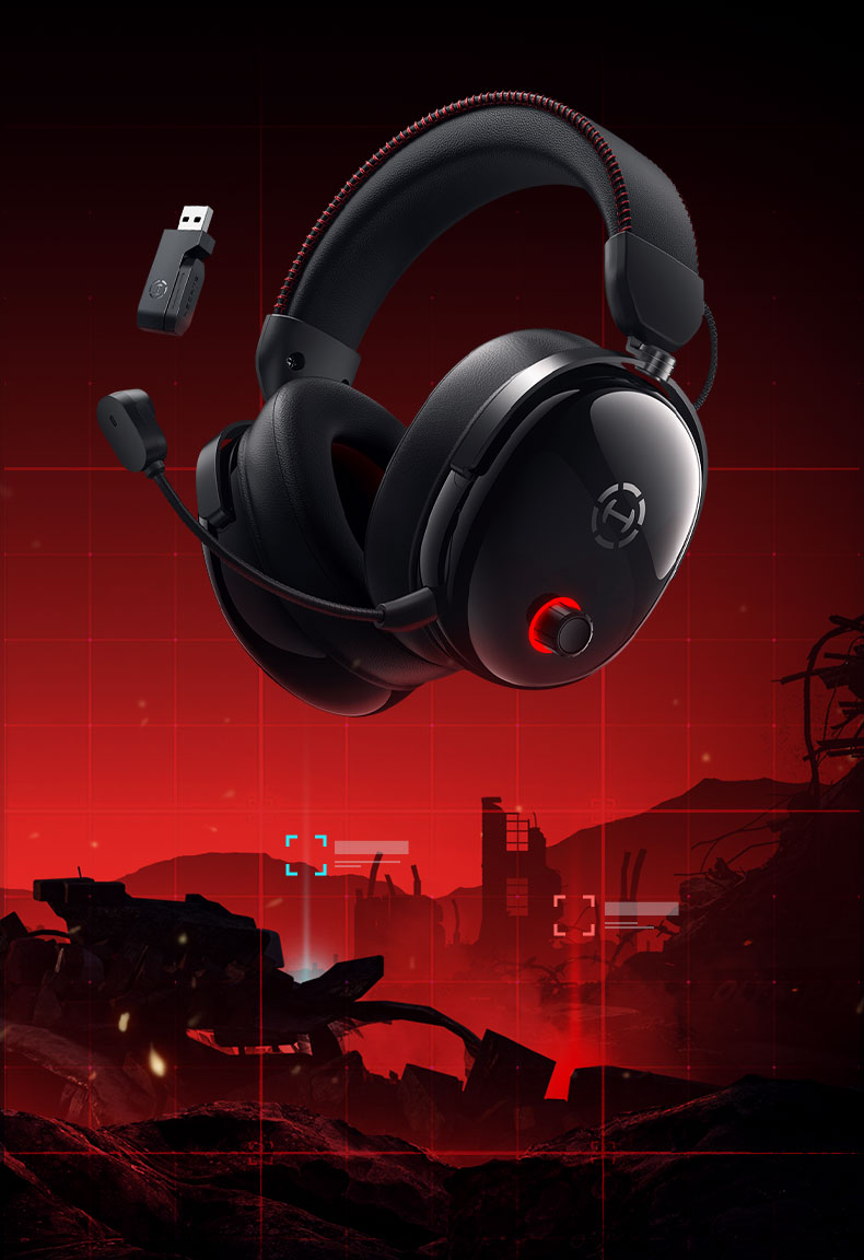 EDIFIER HECATE G3 MAX Wireless 2.4G Wired Bluetooth Quad-Mode THX Spatial Sound Over-Ear Wireless Gaming Headset White 5