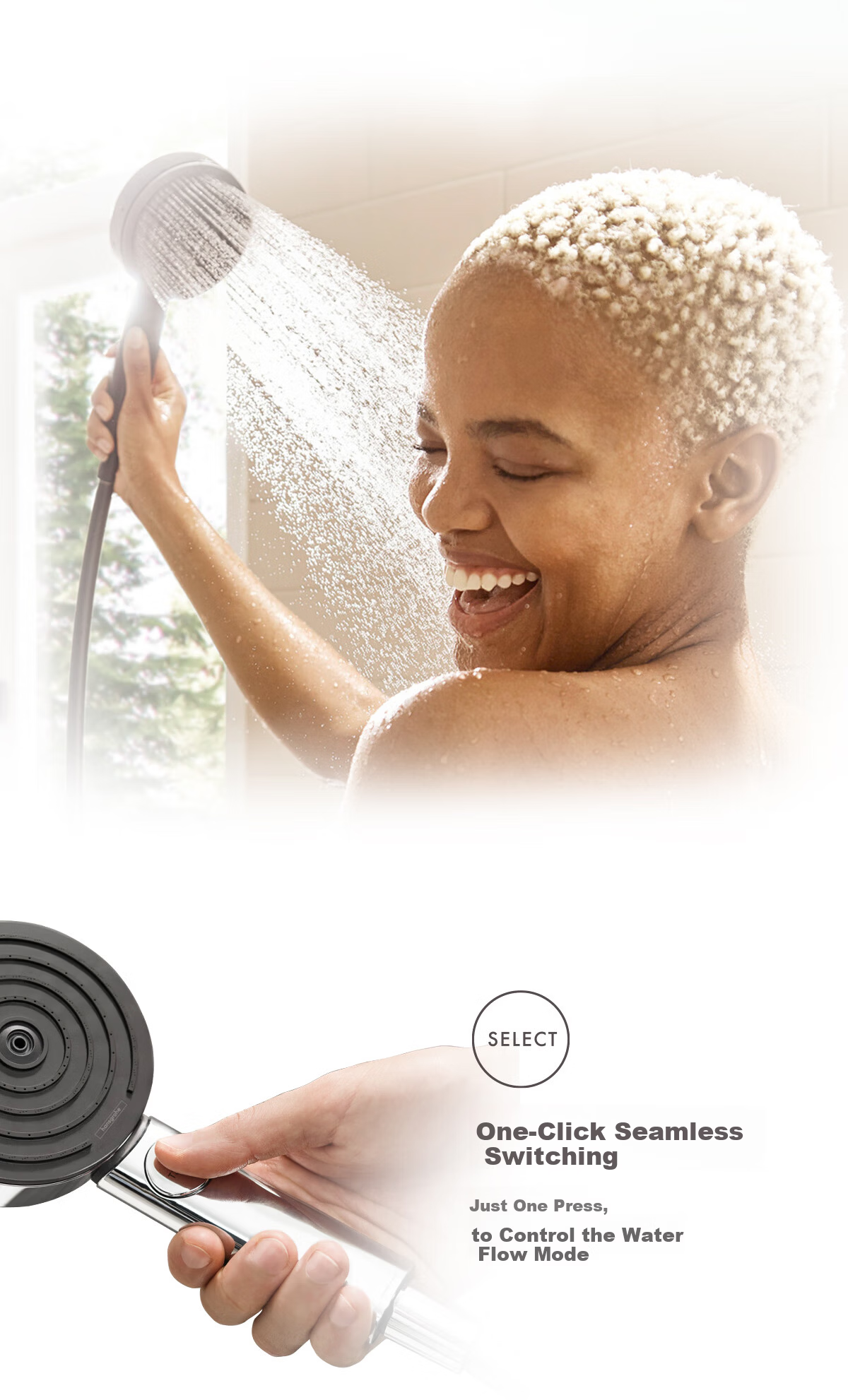 Hansgrohe Standard Shower Set Preshower Single-Speed Thermostatic Shower Shelf 24231007 6