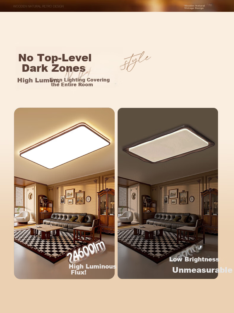 HP Bedroom Ceiling Light Pure Eye Protection Vintage Style High Brightness Children's Room Zhongshan Lighting Zhenzhiguang with Installation 11