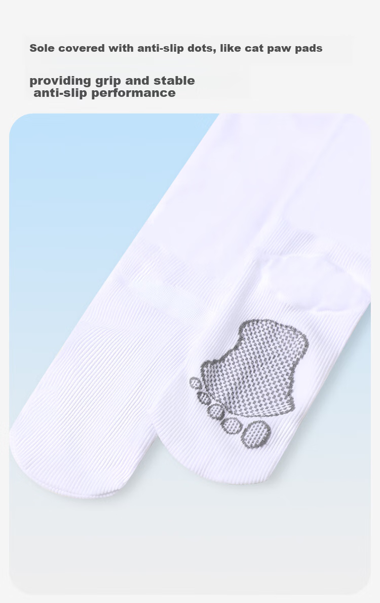 Jiusuibian Non-Slip Children's Dance Socks Girls Spring Summer High Elastic Thin Pantyhose Antibacterial Deodorant Leggings 7