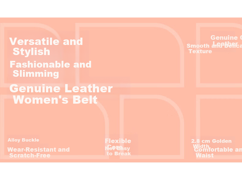 Romon Women's Genuine Leather Belt with Pin Buckle 2026 New High-End Decorative Waist Chain Simple Versatile Jeans Belt 2
