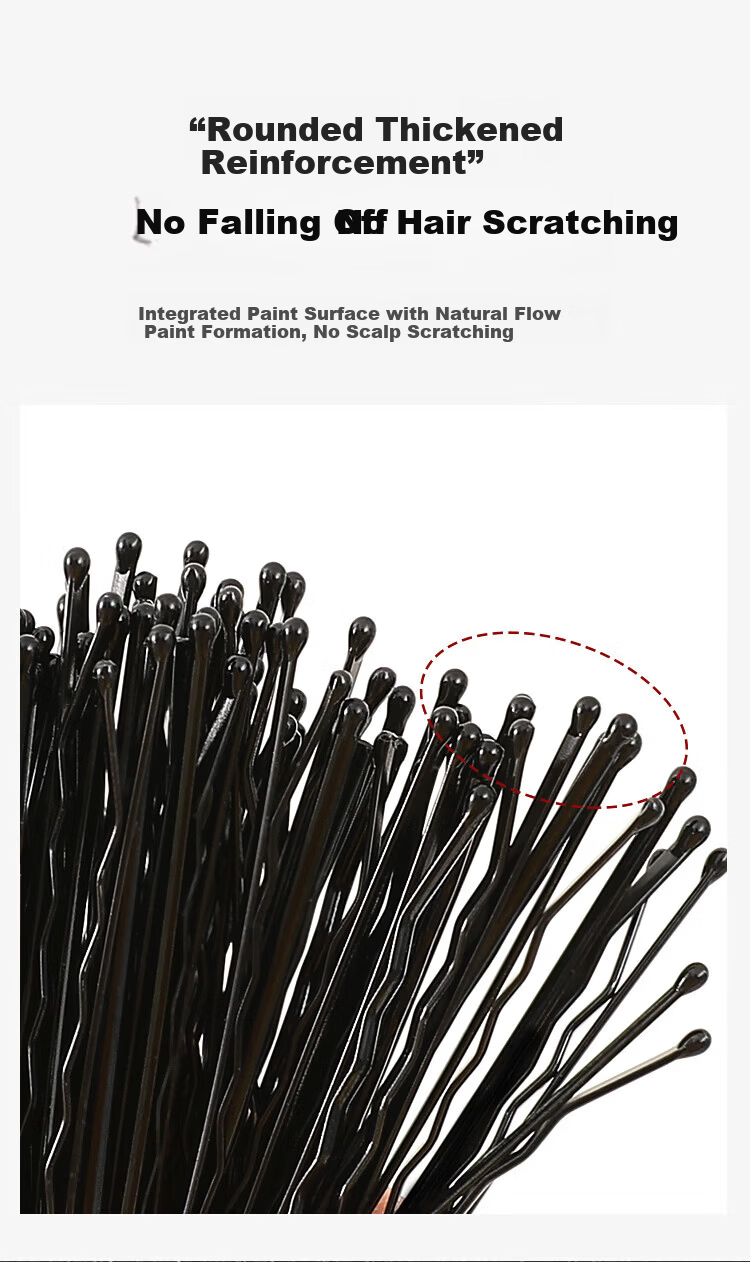 MEIFUYU Hair Clips Set 150 Pieces (Straight Clips + Wavy Clips + U-Shaped Clips) for Updos, Bangs, and Hair Sectioning WH7209 6