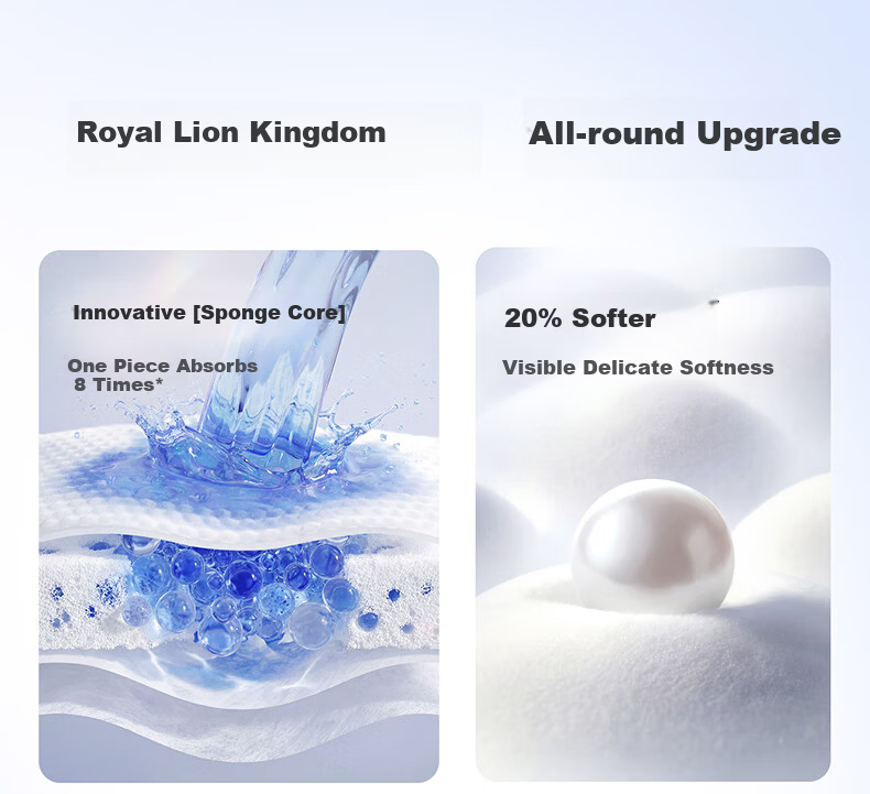 Babycare Royal Lion Kingdom Mild Acid Pull-Up Diapers Box XL30+2*4 Packs 12-17kg Baby Skin-Friendly Diapers 1