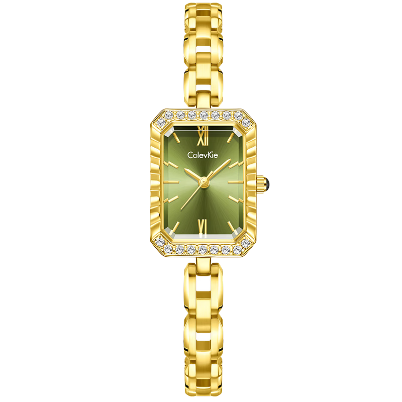Colevkie Little Green Watch Women's Watch 2026 New Small Pin Female Watch Brand Light Luxury Niche Birthday Gift for Women