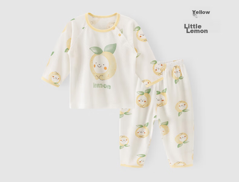 Guaiqi Bear Baby Summer Thin Pajamas Set Homewear Separate Cooling Modal Mesh Air Conditioning Clothes 20