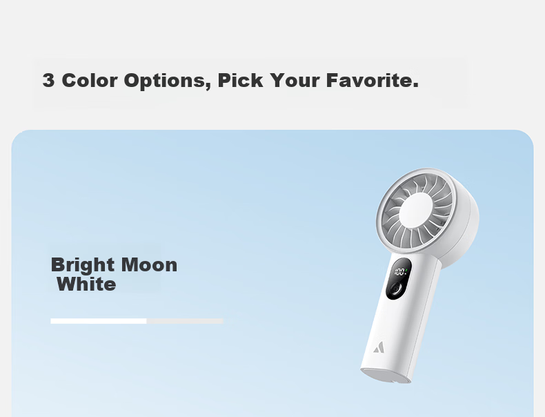 Aecooly Handheld Mini USB Rechargeable Portable Foldable Pocket Fan Lightweight Outdoor High Wind Power 25