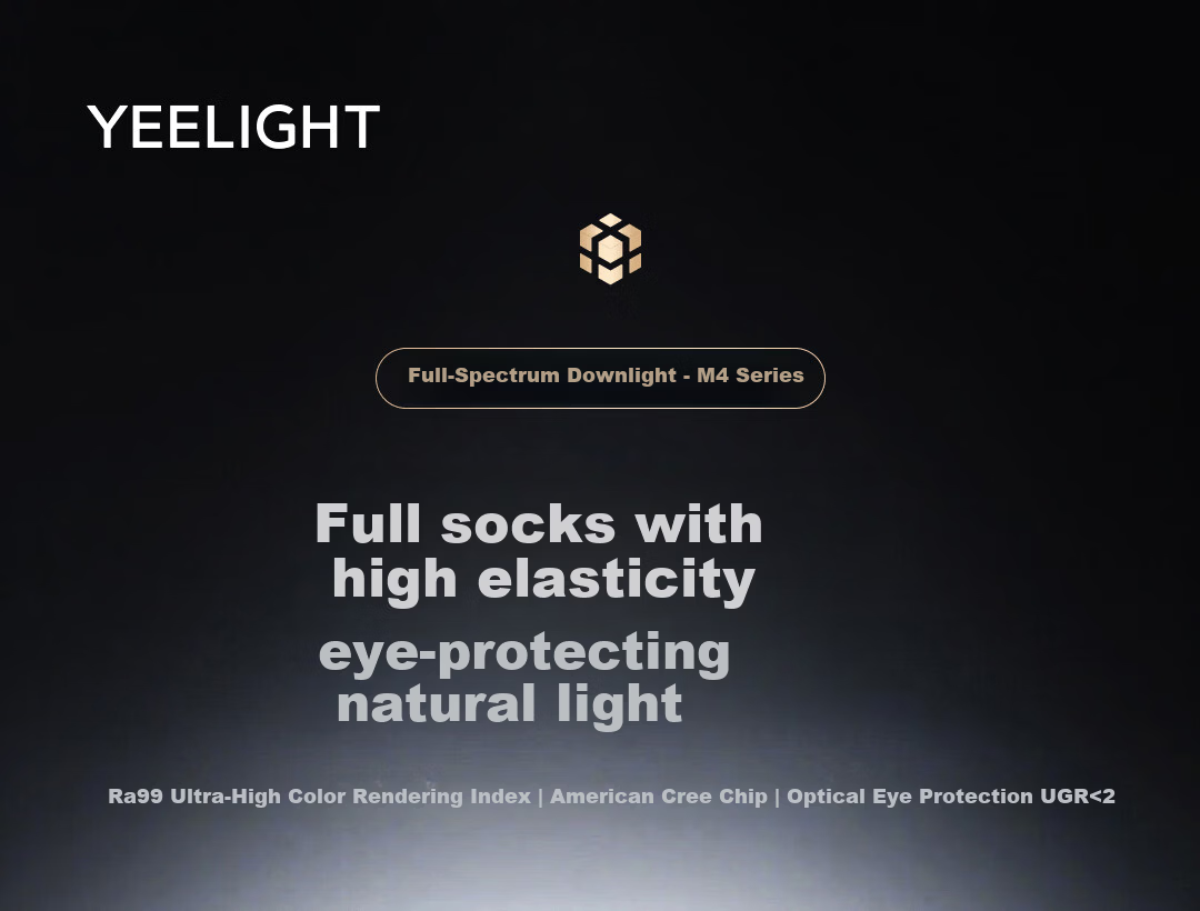 Yeelight Smart LED Dimmable Recessed Downlight Anti-Glare Full Spectrum Eye Protection Spotlight M4 Plus Upgrade 2.0 1