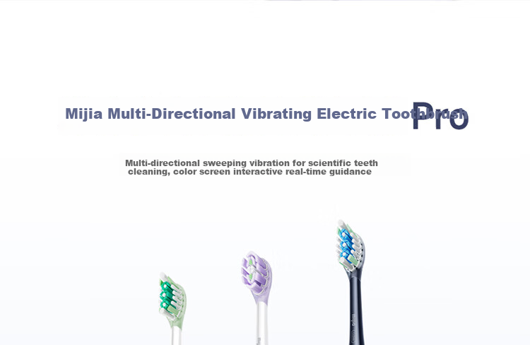 Mijia Xiaomi Multi-Directional Sonic Electric Toothbrush Pro with Patented Technology and Visual Smart Screen, Light Gold, Valentine's Day Gift, Price Guaranteed for 618 3