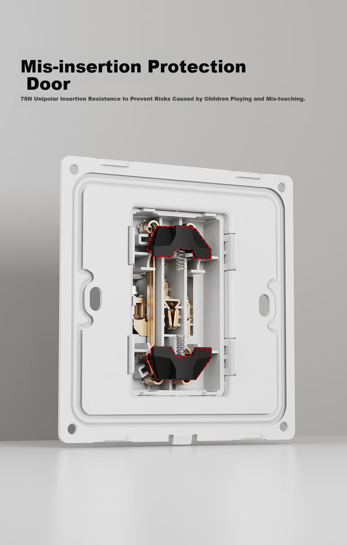 DELIXI Switch Socket, 86-Type Universal Single-Pole Master Switch with Eight Holes, Concealed Power Switch, Space Gray 12