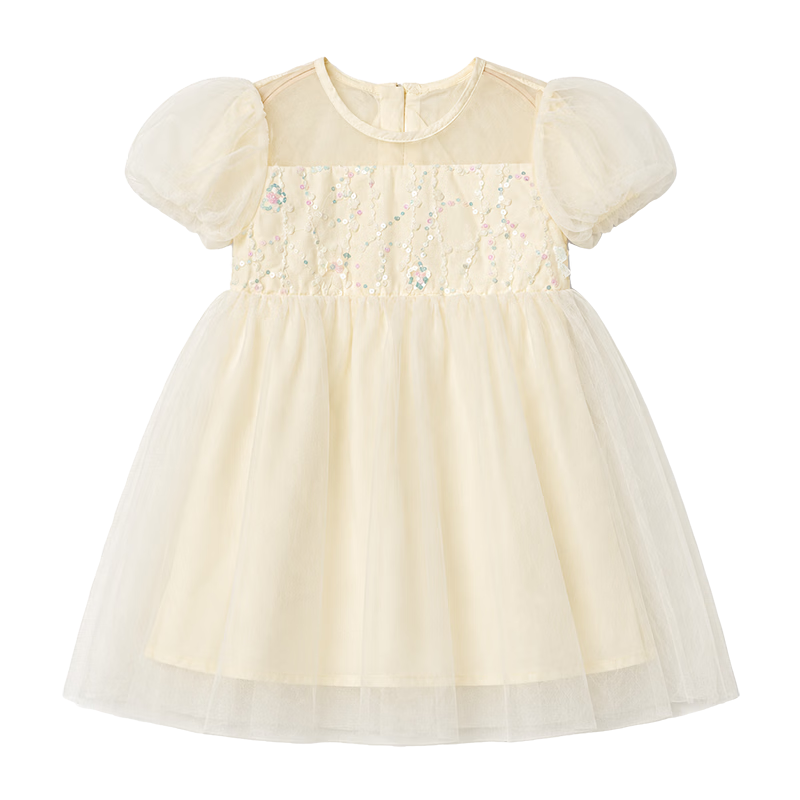 Babyprints Girls Summer Short Sleeve Mesh Princess Dress Sweet Birthday Party Dress Cute Dress Size 140