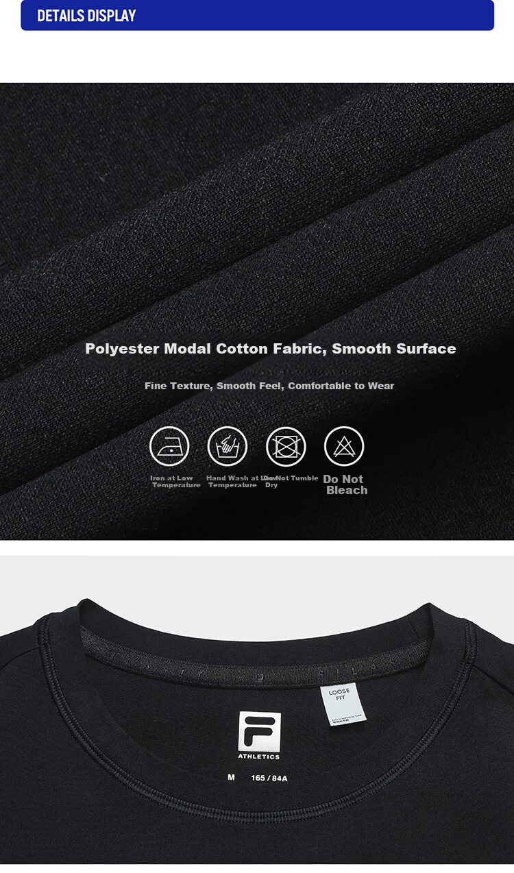 FILA Women's Knitted Short Sleeve T-Shirt 2026 Summer Fitness Sports Colorblock Letter Loose Tee (Sun Qiantong Edition) 19