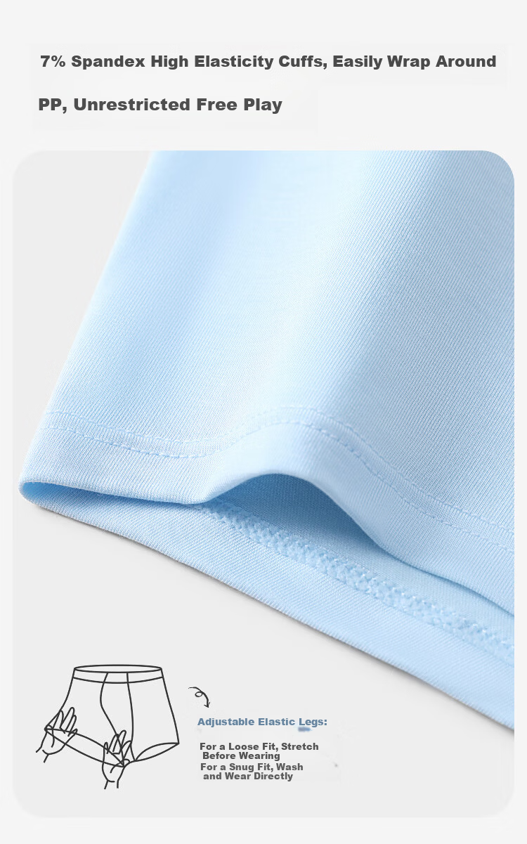 Jiusuiban Kids Ice Cube Boys Summer Cooling Lightweight Mesh Boxer Briefs Youth 7A Antibacterial Silk Crotch Shorts 1