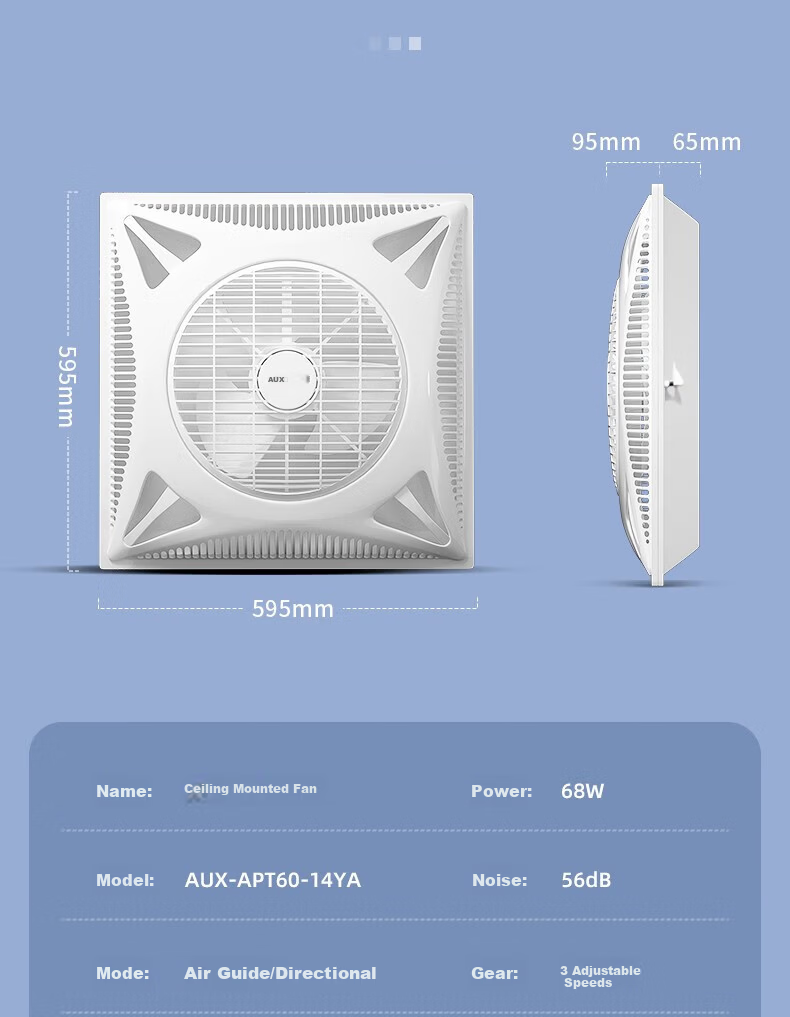 AUX Ceiling Fan Integrated Embedded Remote Control Kitchen Ceiling Fan 15
