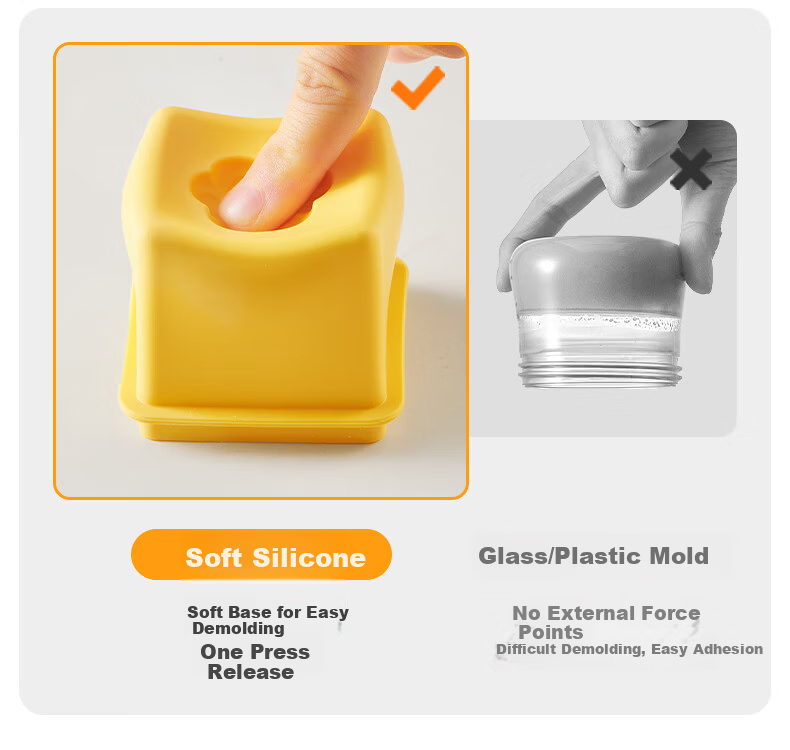 Lock&Lock Silicone Baby Food Freezer Tray Meat Puree Storage Box Frozen Food Container Kids Lunch Box 2