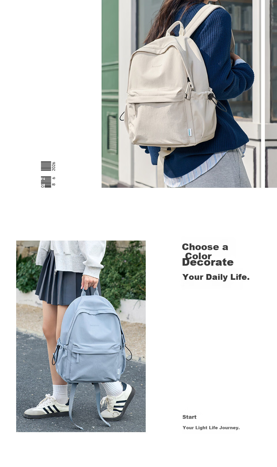 Hotwind Women's Backpack Lightweight Travel Business High-End Luxury 15-Inch Laptop Bag for Middle and High School Students 4