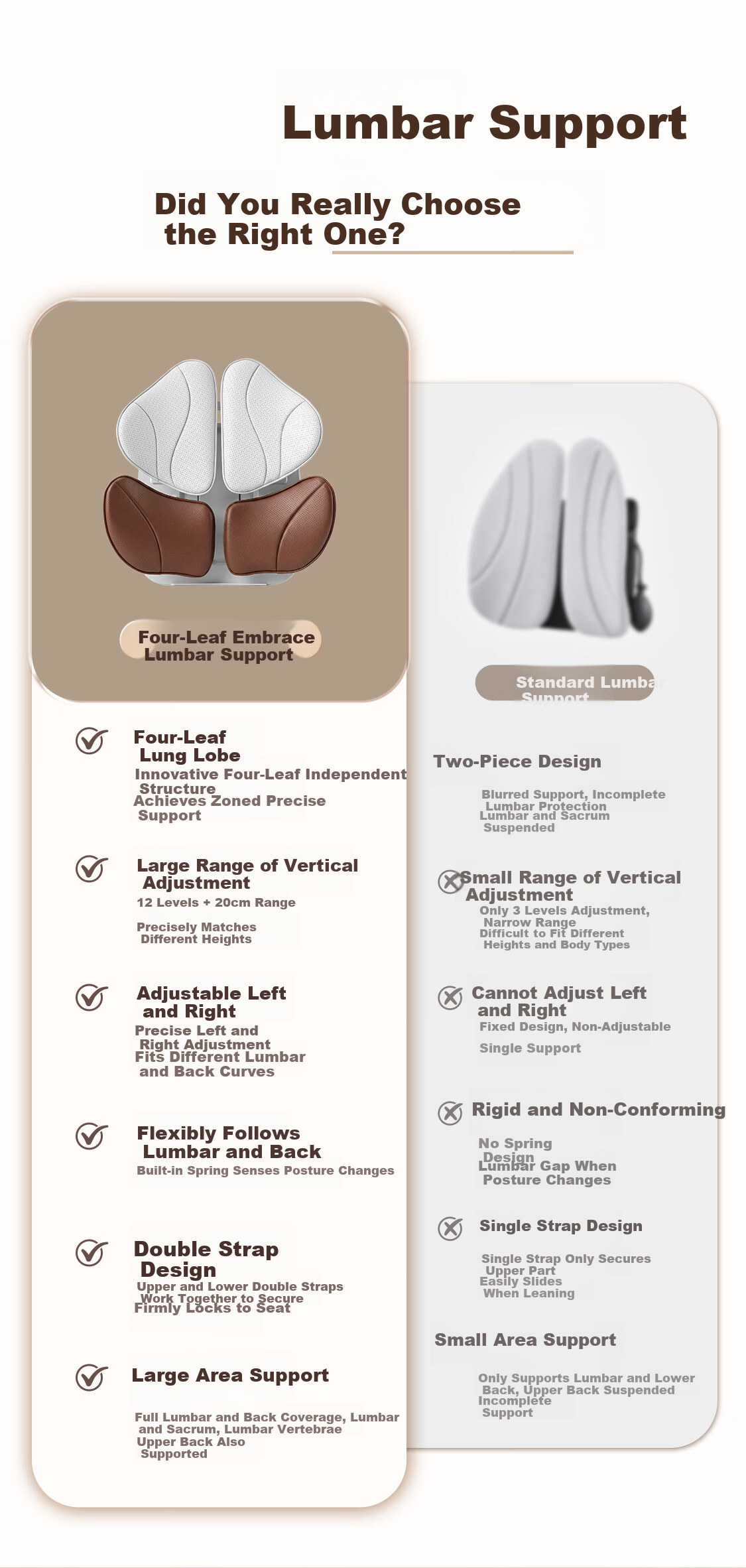 Bubble Waist Support Lumbar Cushion Ergonomic Backrest Car Office Seat Lumbar Pillow Long Sitting Relief Father's Day Gift 4