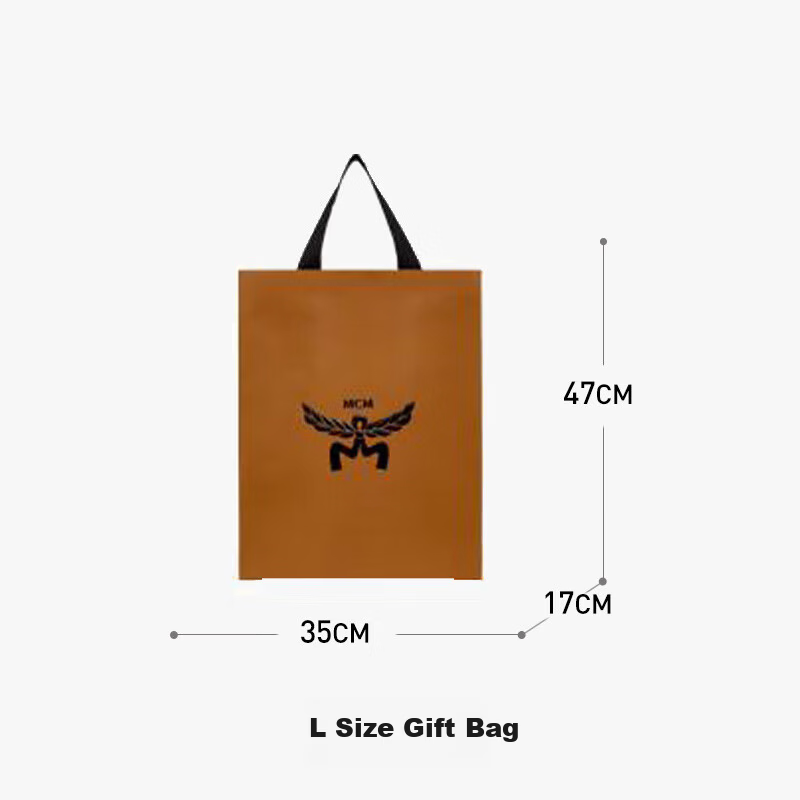 MCM Brown Small Paper Tote Bag 3