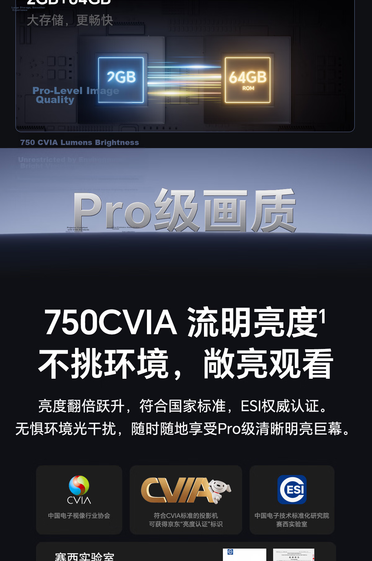 Honor Choice AI Projector Pro Starlight White Projector with Touch Pen Home Bedroom 64GB Large Storage 750CVIA True 1080P HD 5