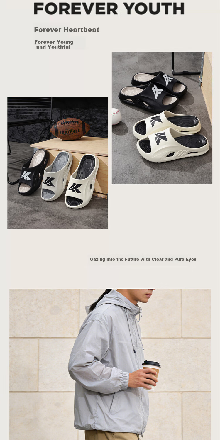 AILAIJIA Men's Outdoor Sports Slippers Soft and Elastic Summer Home and Outdoor Slippers Light Arch White Size 40-41 7