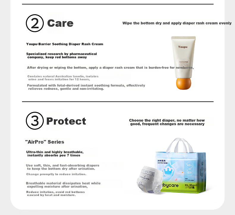 Babycare Airpro L size Mini Pack Pull-Up Diapers L22 (9-14kg) Baby Diapers Summer Ultra-Thin Breathable 28