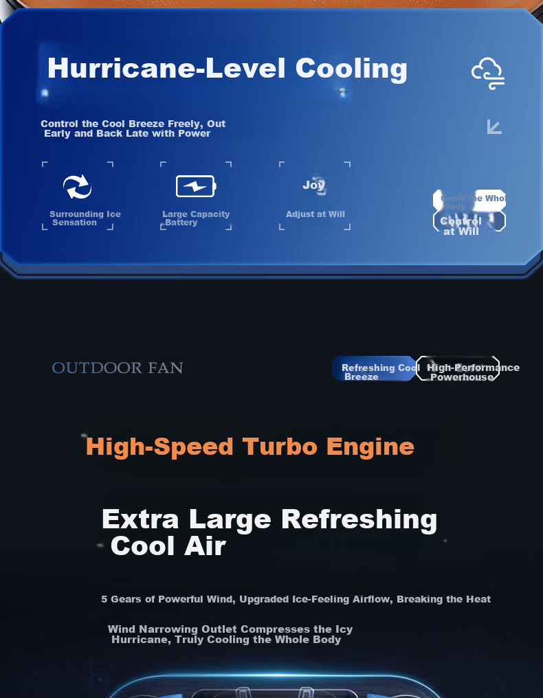 Xiyou Waist Hanging Mini Fan 2026 New Model Large Airflow Portable Fan Outdoor Delivery Rechargeable Long Battery Life Cooling Device Waist Air Conditioner 11