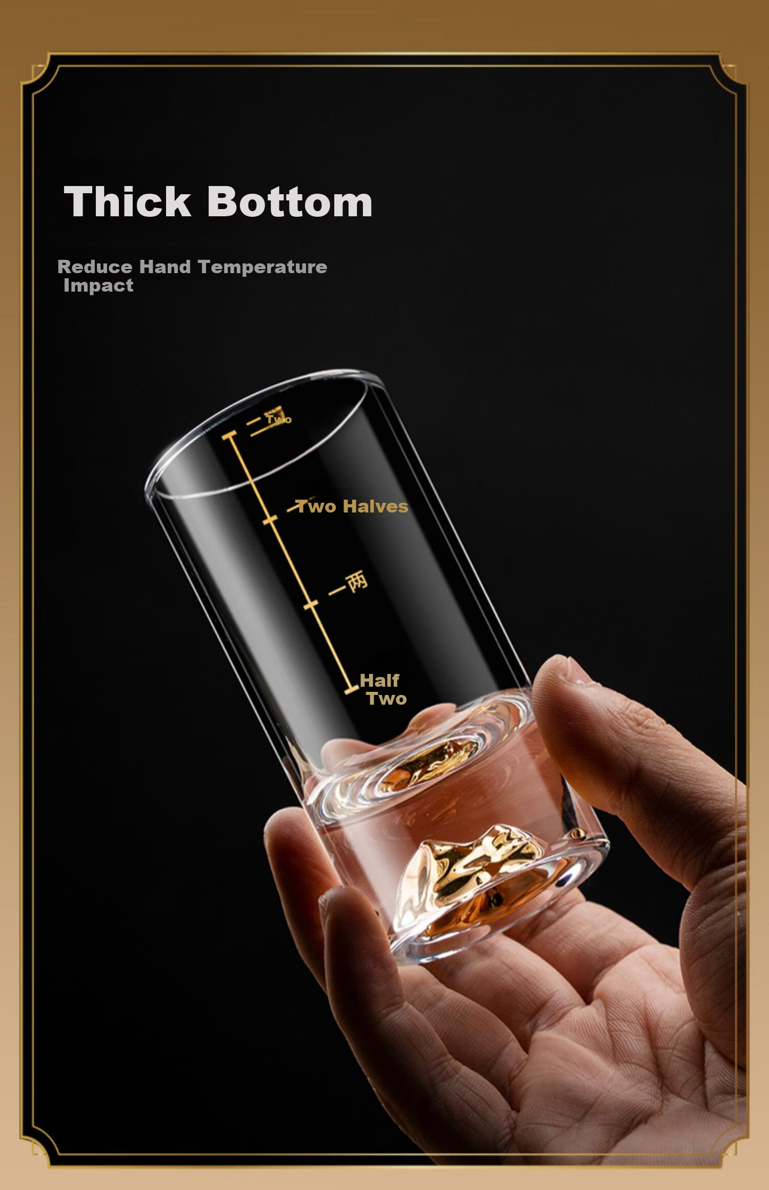 FANKAQI Luxury High-End Crystal Glass 60ml Baijiu Cups Set of 6 for Home, Hotel, and Business Use 5